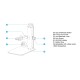 RK-10FS Stand profesional de laborator pentru microscop - quick release si baza grea pentru stabilitate